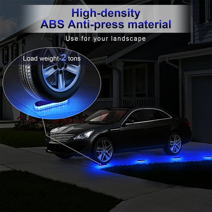Solar Powered LED Outdoor Deck Lights IP68 Waterproof Automatic On/Off