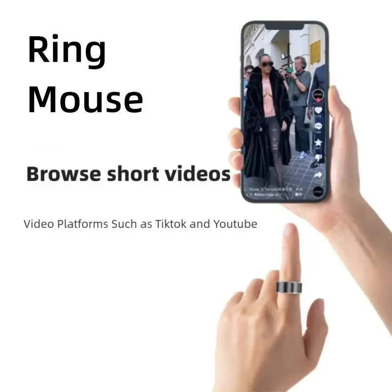 Ring Mouse Multifunctional Remote Control TikTok Youtube Browsing E-book Page