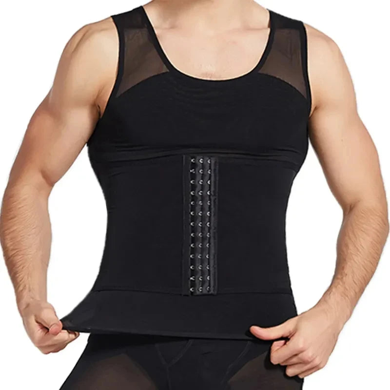 Men's Body Shaper Compression Vest Abdomen Shapewear Tummy Slimming Sheath Belly