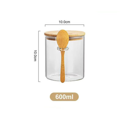 1 recipiente hermético para alimentos, para cocina, de vidrio.