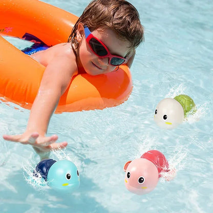 Summer Baby Water Gun Spray Toys Cute Little Yellow Duck Swimming