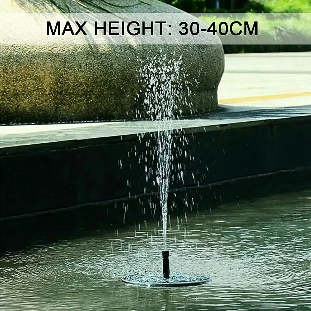 Solar Fountain Pump Floating Solar Panel Bird Baths Water Fountain