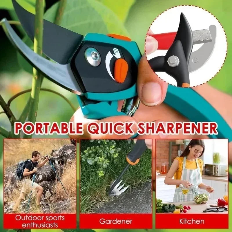 Knife Grinding Stone Steel Sharpener for Axe Scissors Pocket Kitchen Garden Tools