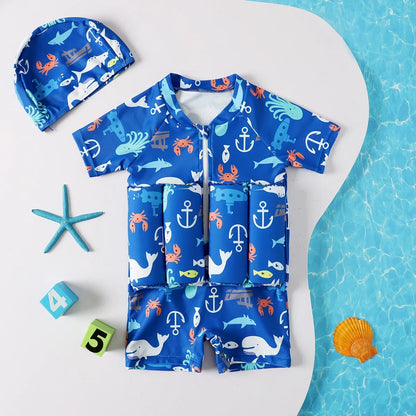 Children's Buoyancy Swimsuit One-piece Swimsuit for Kids Floating