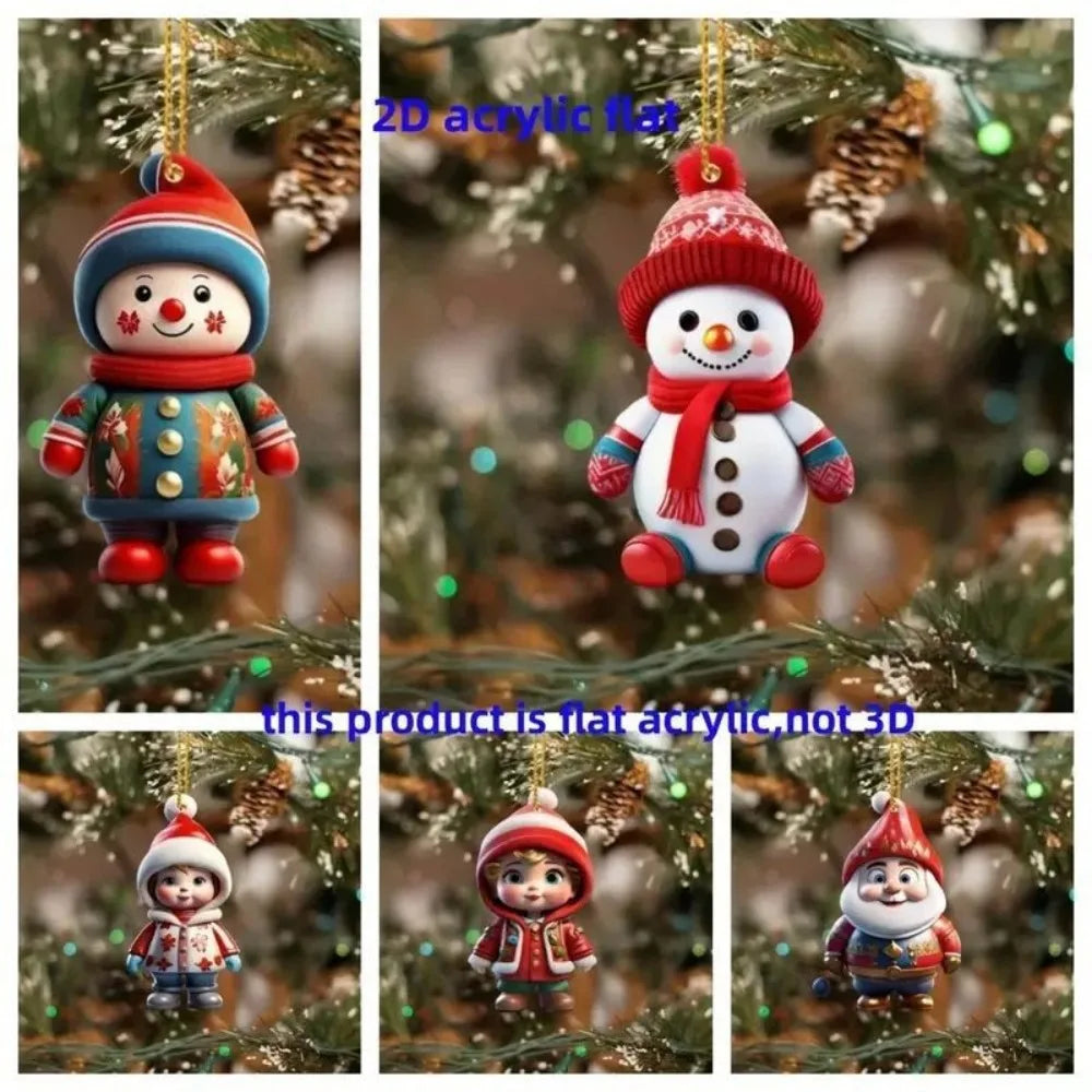 New Christmas Tree Decoration Pendant Multifunction Acrylic Durable Material