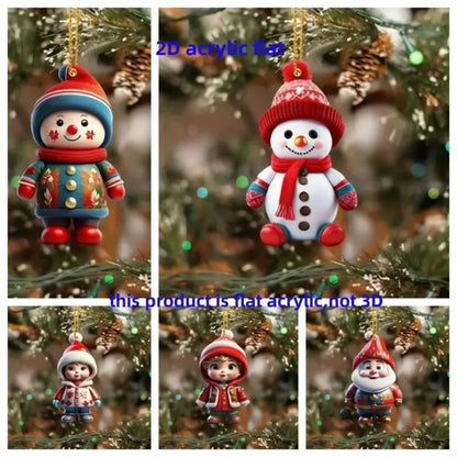 New Christmas Tree Decoration Pendant Multifunction Acrylic Durable Material