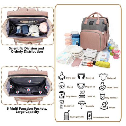 Mommy Bag: Lightweight Portable Folding Crib Travel Backpack