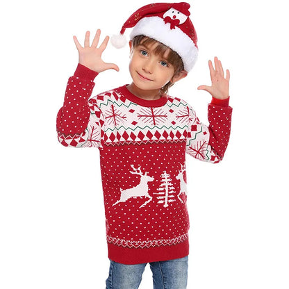 2025 New Christmas Matching Sweaters for Women Men Couples Knitwear Jacquard