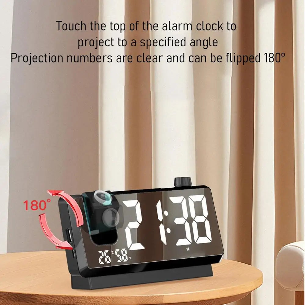 Ceiling Projection Clock Wireless Clocks Projection On Ceiling Wall 180 Degree Rotatable