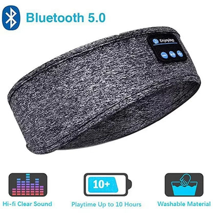 HOMEFISH BT Earphones Sports Sleeping Headband Elastic Wireless Headphones