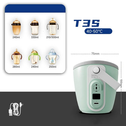USB Charging Baby Bottle Warmer Bag Insulation Cover Heating Bottle