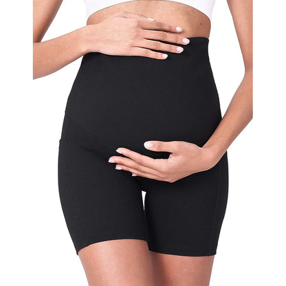 Women's Maternity Yoga Shorts Over The Belly Bump Summer Workout Running