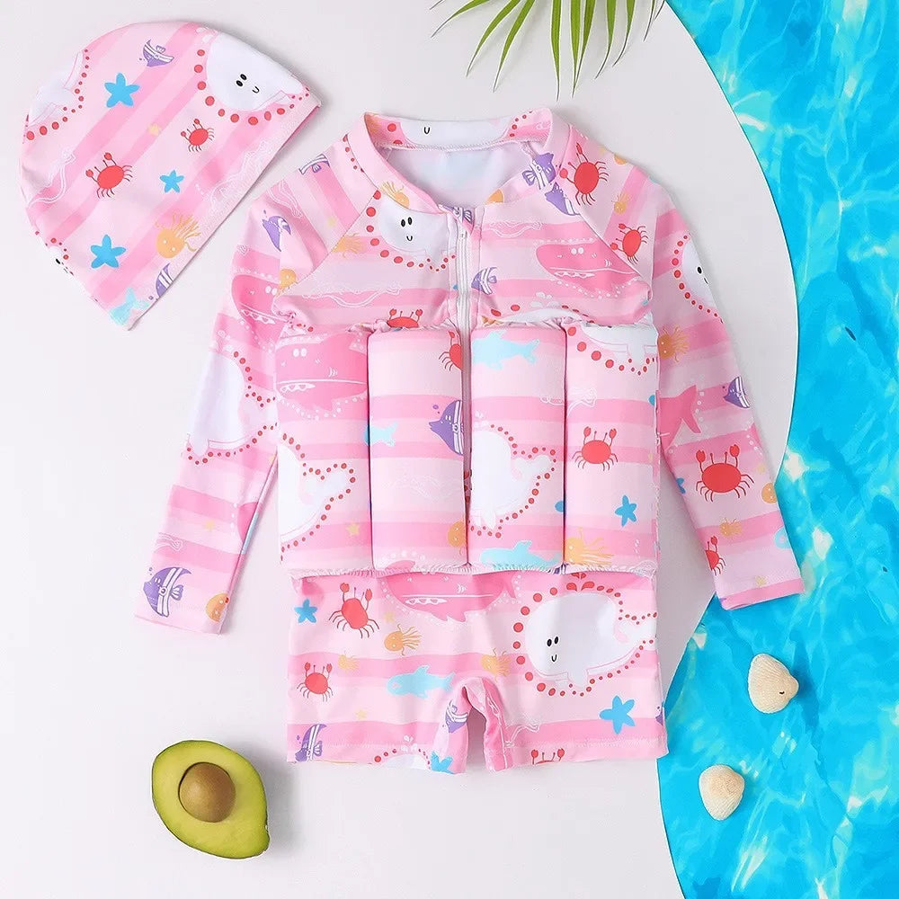 Children's Buoyancy Swimsuit One-piece Swimsuit for Kids Floating