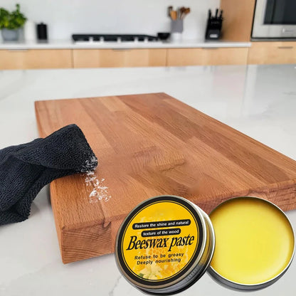 Pasta de cera de abeja para tablas de cortar Nutrición profunda Restaura el brillo natural de la madera Herramienta