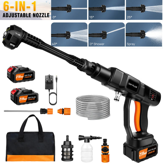 DayPlus Cordless Pressure Washer,6-in-1 Portable Pressure Washer