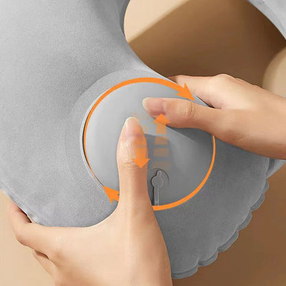 U-shaped Automatic Air Inflatable Pillow Neck Cushion Portable travel