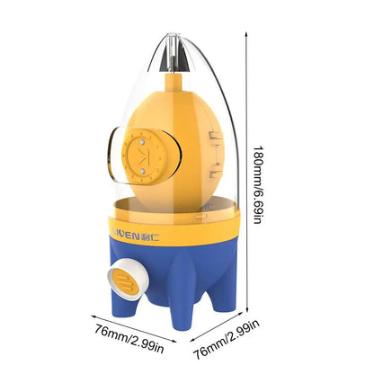 🚀 Rocket Manual Golden Egg Scrambler – Mix Eggs Like Magic, Without Cracking the Shell!