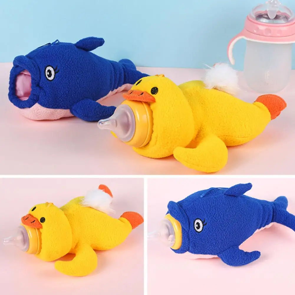 Cute Plush Feeding Bottles Bag Milk Wate Bottle Pouch Cove