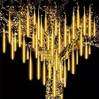 LED Meteor Shower Rain Lights Waterproof Falling Raindrop Fairy String