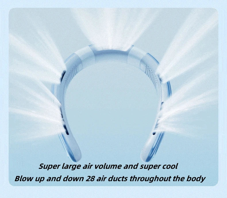 Portable Neck Fan 10000mAh Rechargeable Fan
