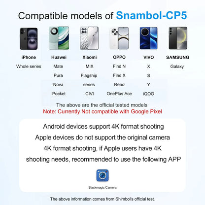 Camera Selfie Monitor for iPhone 16 15 Samsung Phone