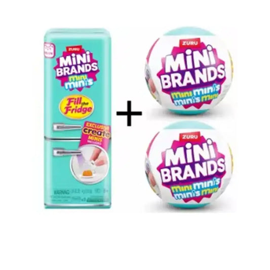 Mini Fill The Fridge Refrigerator Set Ball Series Blind Box Mystery Play House Decor Toy