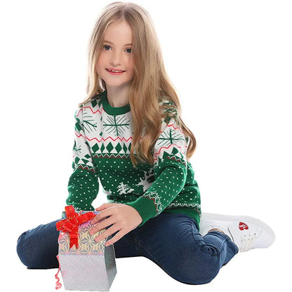 2025 New Christmas Matching Sweaters for Women Men Couples Knitwear Jacquard
