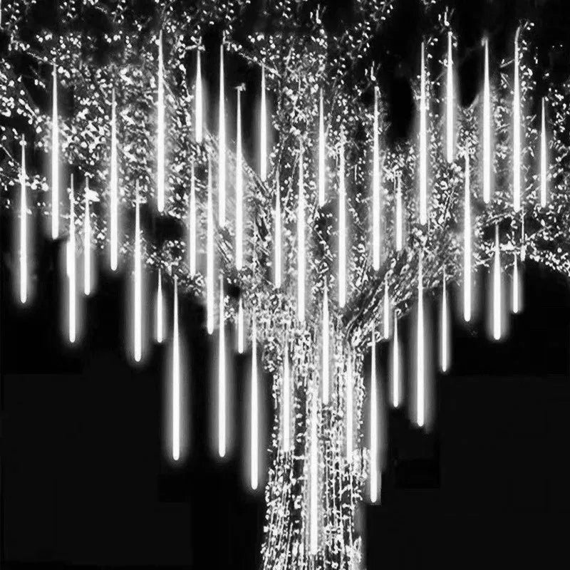 LED Meteor Shower Rain Lights Waterproof Falling Raindrop Fairy String