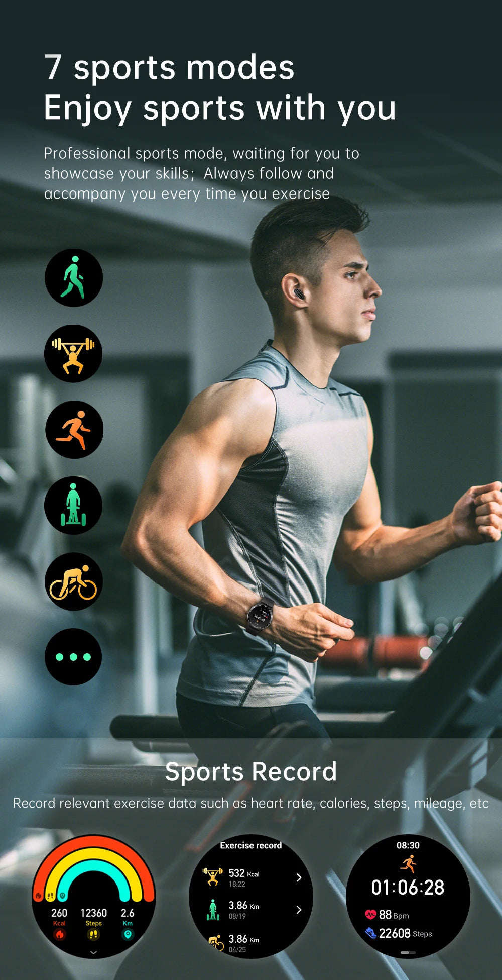 eart Rate BloodX10 2 in 1 Smart Watch With Earbuds Smartwatch TWS Bluetooth