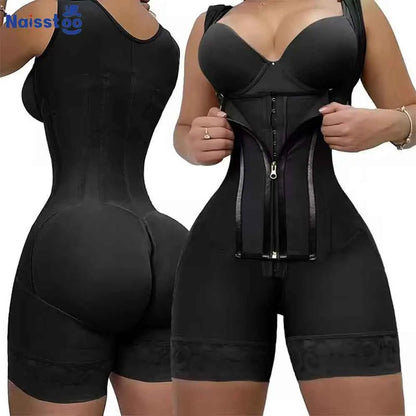 Fajas Colombianas Post Tummy Shapers Women Fully Body Shaper Waist Trainer Firm High