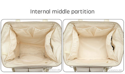 PANGDUBE Baby Nappy Bag with 2pcs Stroller Hooks Mummy Bag Backpack Waterproof