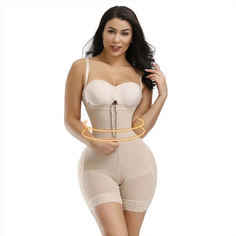 Fajas Colombianas Detachable Straps Full Body Shaper Tummy Slimming Postpartum