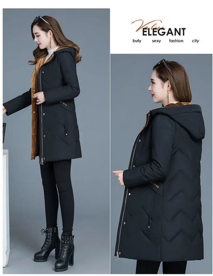 New Female Thickened Down Cotton Jacket