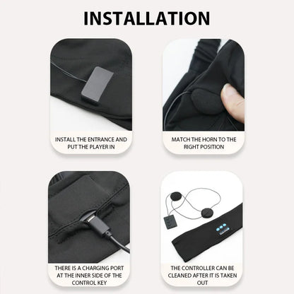 Fone Auriculares Bluetooth Banda de Sudor Deportes Auriculares Inalámbricos Elásticos para Dormir