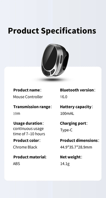 TikTok remote, scrolling ring, finger mouse, bluetooth page turner