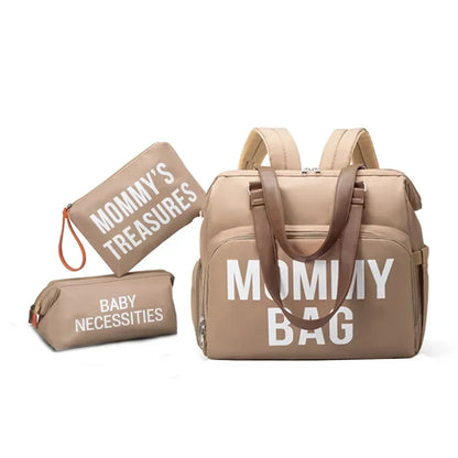 Baby Diaper Bag Three-piece Set Maternity Backpack Handbag