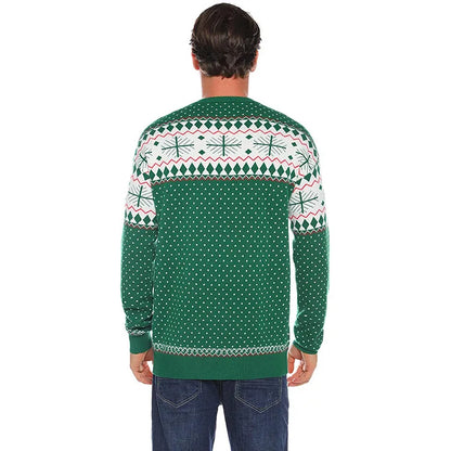 2025 New Christmas Matching Sweaters for Women Men Couples Knitwear Jacquard