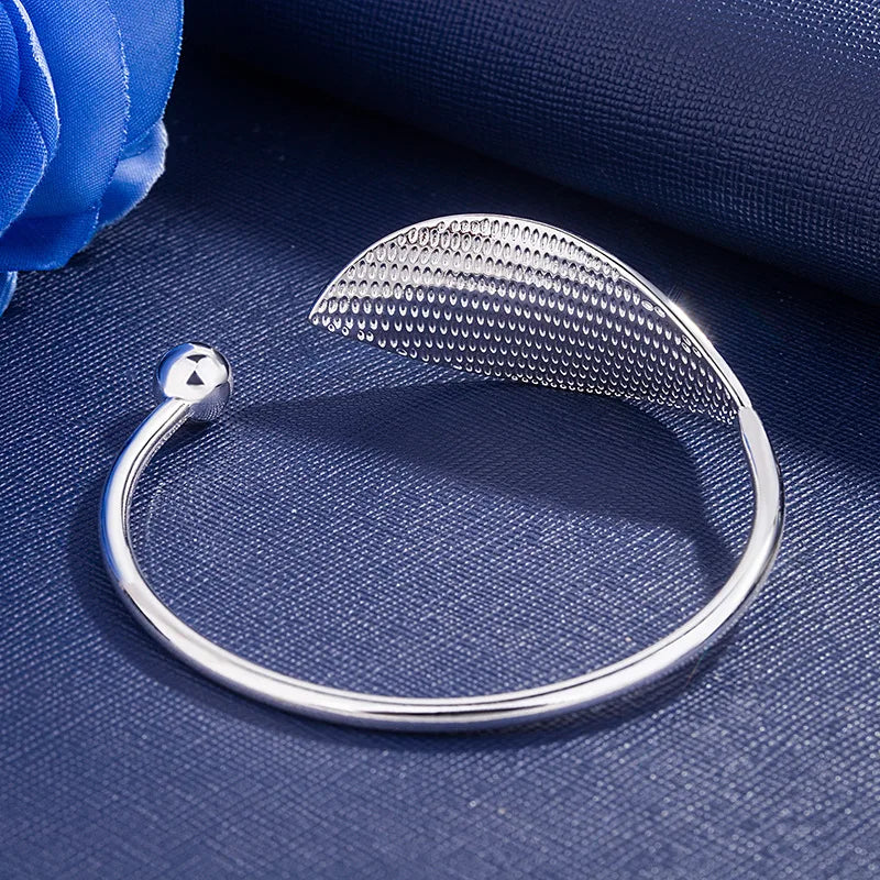 Luxury 925 Sterling Tree Leaf Bracelet for Women Fashion Designer