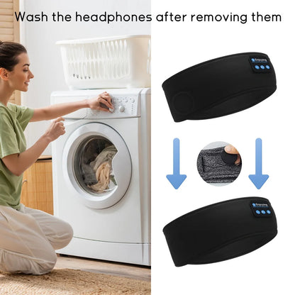HOMEFISH BT Earphones Sports Sleeping Headband Elastic Wireless Headphones