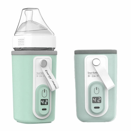 USB Charging Baby Bottle Warmer Bag Insulation Cover Heating Bottle