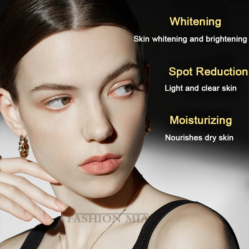 Sérum facial coreano em pó liofilizado com niacinamida e levedura, Pro-Xylane, hidrata, rejuvenesce e remove a melanina.