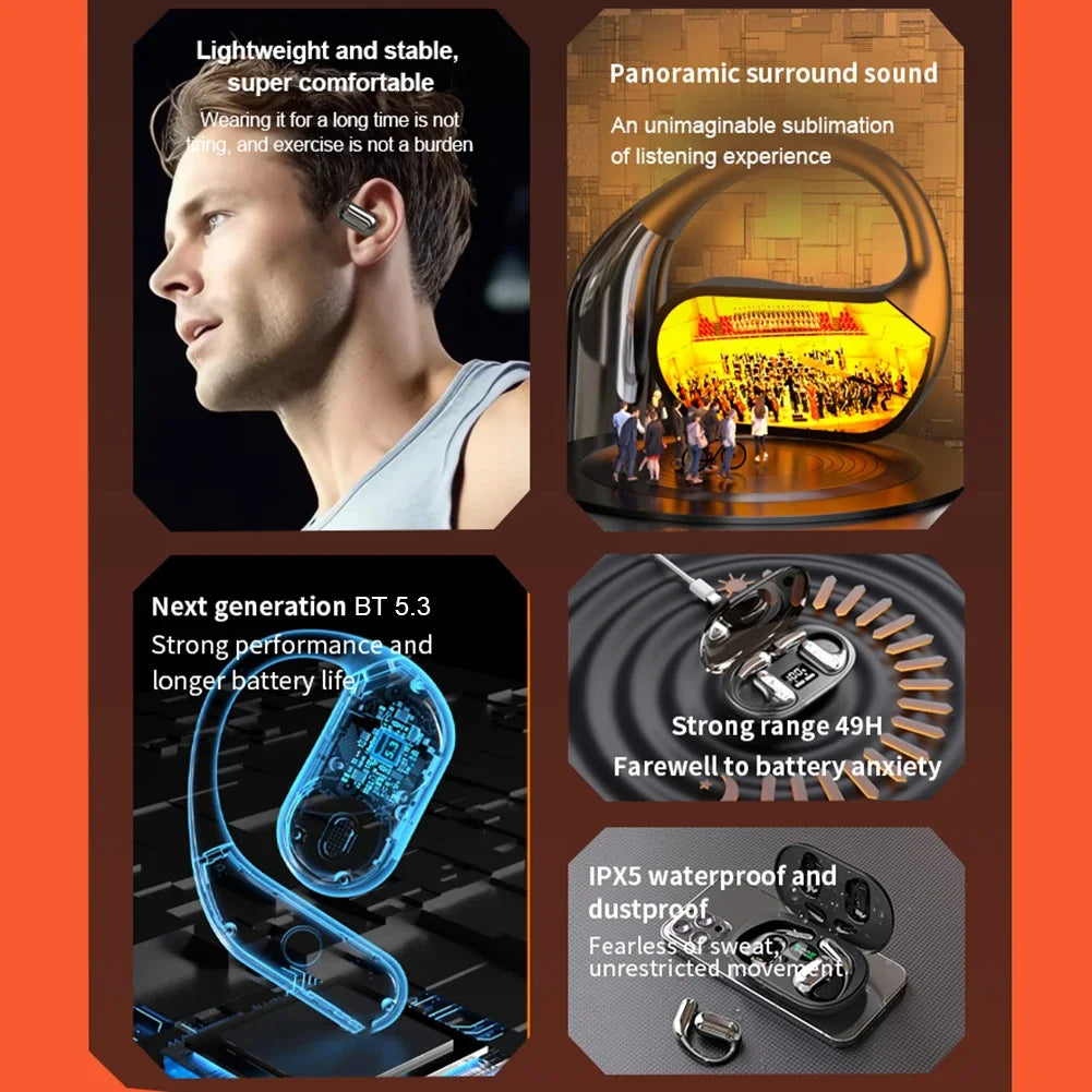 3-in-1 AI Translator Earbuds 144 Languages Noise Cancelling Bluetooth 5.3