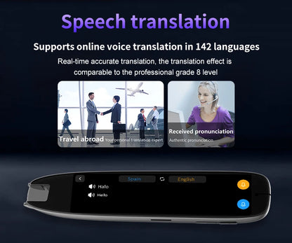 Translation Pen for Dyslexia Scanner Reading Pen 142 Text to Speech Smart Recording
