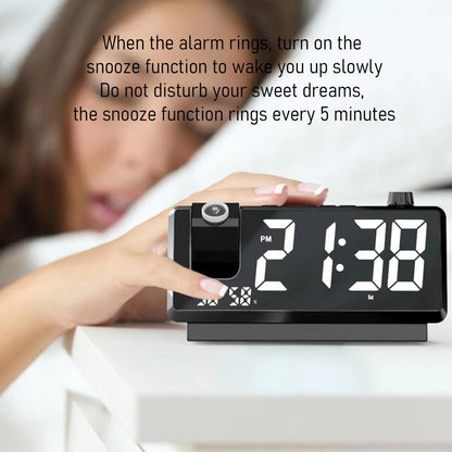 Ceiling Projection Clock Wireless Clocks Projection On Ceiling Wall 180 Degree Rotatable