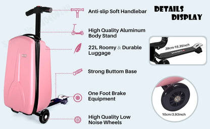 Patinete de ciclismo para niños, nuevo, desmontable, con una sola llave, plegable, para estudiantes
