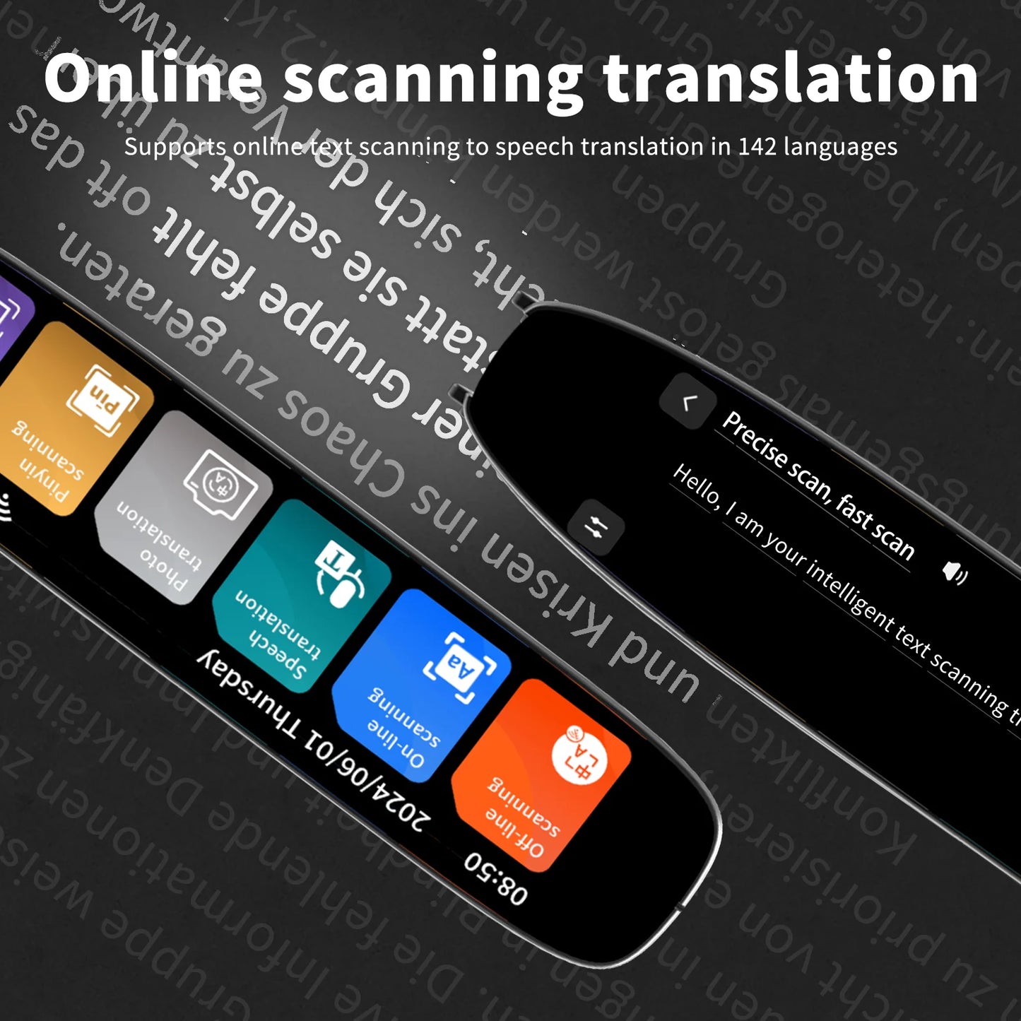Translation Pen for Dyslexia Scanner Reading Pen 142 Text to Speech Smart Recording
