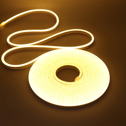 Solar LED Neon Strip Light 5m 10m DC 24V 120LED/m 2835 Flexible Lights 6x12mm Waterproofof