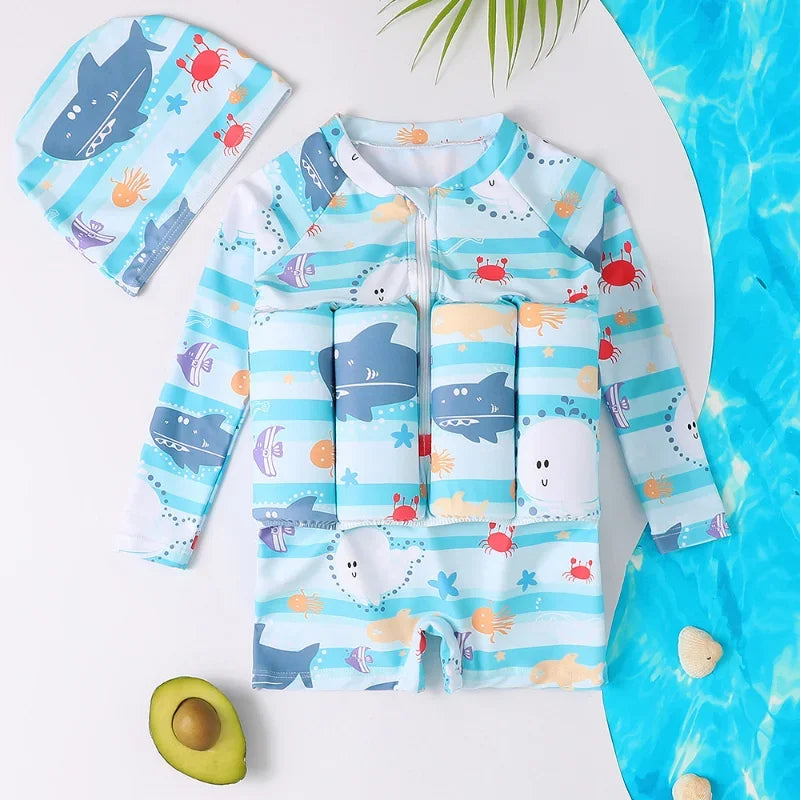 Children's Buoyancy Swimsuit One-piece Swimsuit for Kids Floating