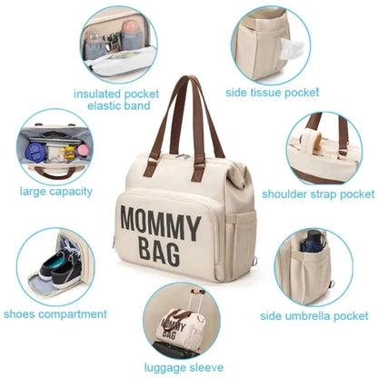Baby Diaper Bag Three-piece Set Maternity Backpack Handbag