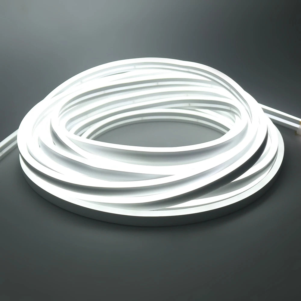 Solar LED Neon Strip Light 5m 10m DC 24V 120LED/m 2835 Flexible Lights 6x12mm Waterproofof